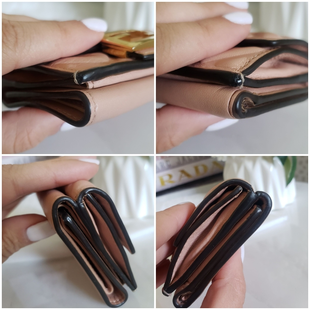 *SOLD* Authentic Pre-owned Fendi Zucca Baguette FF Micro Trifold Wallet - Picture 9 of 14